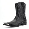 Metal Pointed Embroidered Men's Boots Retro Outdoor Cowboy Boots